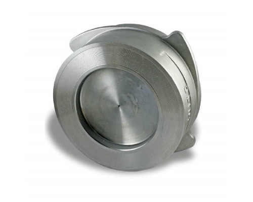 Клапан обратный Китай Dn-200 PN-40 пружинный, межфланцевый, корпус - нержавеющая сталь