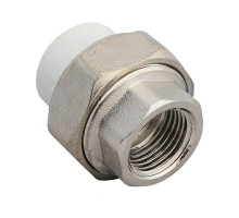 Муфта комбинированная ZFPCL Dn20x1/2″ разъемная, ВР, белая