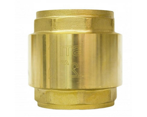Клапан обратный пружинный STI 1″ Dn-25 PN-16 латунный с латунным штоком