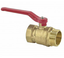 Кран шаровый SantechSystems 11б27п1 3/4″ ДУ-20 PN-16 муфтовый, стандартнопроходной, корпус - латунь, присоединение - внутренняя/наружная резьба, управление - рычаг