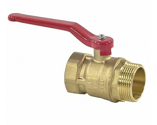 Кран шаровый SantechSystems 11б27п1 3/4″ ДУ-20 PN-16 муфтовый, стандартнопроходной, корпус - латунь, присоединение - внутренняя/наружная резьба, управление - рычаг