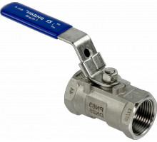 Кран шаровый Ридан BVS-R 1/2″ ДУ-15 PN-63 муфтовый, стандартнопроходной, корпус - сталь, присоединение - внутренняя резьба