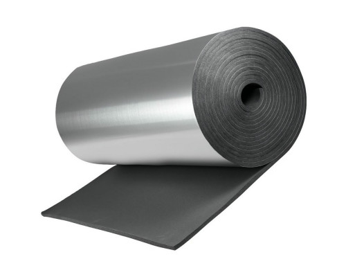 PN-лон теплоизоляционный K-flex ST AL Clad 6/1,0-30 S= 6 мм, L= 30 м, материал - вспененный каучук с покрытием - AL CLAD, черный