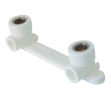 Комплект для смесителя настенный PP-R Kalde 3222-bat-200b04 Dn20x1/2″ Ру-25 ВР/под приварку, корпус - полипропилен