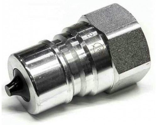 Муфта быстроразъемное соединение LSQ нипель-S1-PF-BSP 3/8″ Ду-10 Ру-300 стальная, уплотнение - NBR, присоединение - резьба BSPT