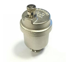 Воздухоотводчик автоматический LUXOR VS 604/А 1/2'' с нижним присоединением муфтовый, боковой выпуск, НР резьба, никелированный