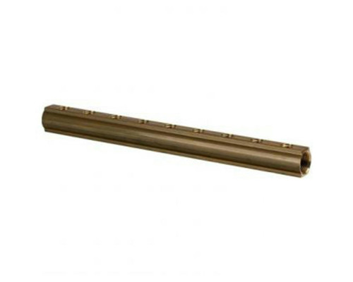 Коллектор LUXOR CD 457/9 G1″ х G1/2″ ДУ-25 PN-10 распределительный, корпус - латунь, 9 выходов