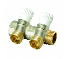 Коллектор LUXOR CP 452 G3/4″ х G3/4″ ДУ-20 PN-10 EK распределительный, корпус - латунь, 2 отвода