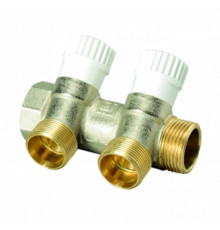 Коллектор LUXOR CP 452 G3/4″ х G3/4″ ДУ-20 PN-10 EK распределительный, корпус - латунь, 2 отвода