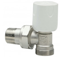 Кран шаровой LUXOR easy RS 112 1/2'' ДУ-15 PN-10 регулирующий угловой полнопроходной, латунный, наружная/наружная резьба, управление ручка-маховик
