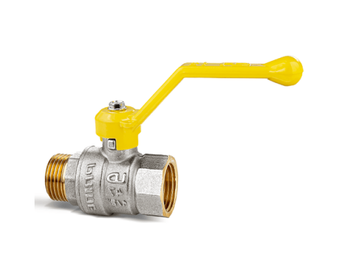 Кран шаровой газовый LD Pride 47 В-Н.Р.GAS (аналог 11Б27П) 1/2″ ДУ-15 PN-40 резьбовой латунный никелированный