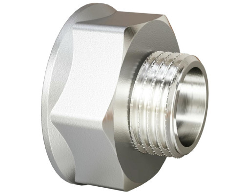 Переход LD Pride ДУ-15х10 (1/2″ВР х 3/8″НР) латунь никель