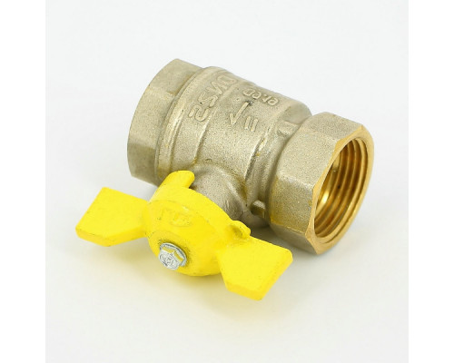 Кран шаровой LD Pride 47.350.В-В.Б GAS 1/2″ ДУ-15 PN-40 полнопроходной, внутренняя резьба, управление ручка-бабочка