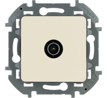 Розетка Legrand Inspiria TV 1-местная для скрытой установки IP21 5-862 мГц 14 дБ, проходная с вилкой TV, механизм,слоновая кость
