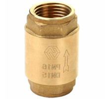 Клапан обратный MVI CV.320 1 1/4″ Dn-32 PN-10 муфтовый, одностворчатый, горизонтальный, латунный золотник, внутренняя резьба