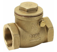 Клапан обратный MVI CV.530 1″ Dn-25 PN-16 муфтовый, одностворчатый, дисковый, горизонтальный, латунный, внутренняя резьба