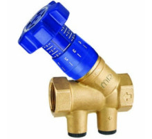 Клапан балансировочный MVI BL.220 1 1/2″ Dn-40 PN-25 ручной, муфтовый, латунный, внутренняя резьба, с наклонным штоком