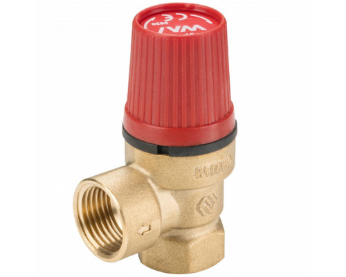 Клапан предохранительный MVI SE.6 1/2″ Dn-15 PN-10 латунный, угловой, внутренняя резьба, настроечное давление 2 бар