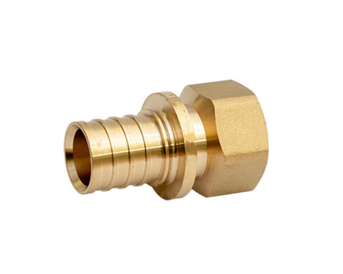 Муфта аксиальная MVI Dn20x1/2″ Ру-16 ВР, корпус - латунь никелированная, для труб из сшитого полиэтилена