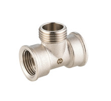 Тройник переходный MVI BF.513 1/2″х1/2″х1/2″ Ду- 15х15х15 Ру-40 ВР/НР/ВР, латунный, никелированный