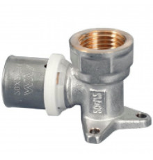 Водорозетка MVI PF.533.0404 Dn16х1/2″ Ру-16, ВР / пресс, корпус - никелированная латунь