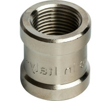 Муфта прямая STOUT SFT-0006 Ду-10 3/8″ Ру-16 латунная никелированная