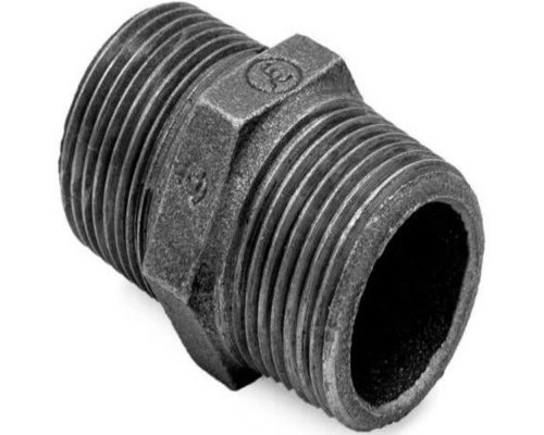 Ниппель равнопроходной Fittex PLUS 2 1/2″ ДУ-65 Ру-16 чугун без покрытия, наружная резьба