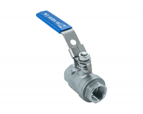 Кран шаровой NewKey NK-BMLf/4 1" ДУ-25 PN-64 полнопроходной, ВР, материал корпус - AISI304, двухсоставной, с фиксатором
