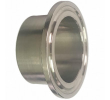 Патрубок NewKey NK-PBre Clamp Dn32 под приварку для молочной муфты, корпус - нерж. AISI304, длина - 22 мм