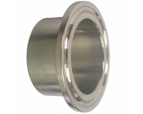 Патрубок NewKey NK-PBre Clamp Dn32 под приварку для молочной муфты, корпус - нерж. AISI304, длина - 22 мм