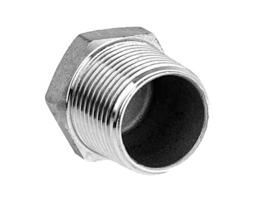 Заглушка Newkey 1/2″ ДУ-15 Ру-16 наружная резьба, материал корпуса - нержавеющая сталь AISI 304 (CF8)