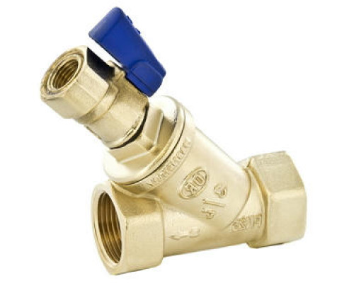 Фильтр косой OR 114 3/4″ Ду-20 Ру-25 ВР, со сливным краном, латунный (0114.520)
