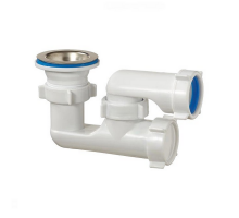 Сифон для поддона душевого Орио А-8258 1 1/2″x50/40 регулируемый, выпуск с нержавеющей решеткой