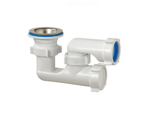 Сифон для поддона душевого Орио А-8258 1 1/2″x50/40 регулируемый, выпуск с нержавеющей решеткой