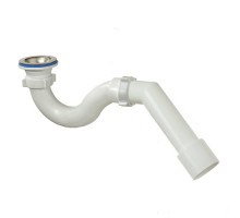 Сифон для поддона трубный Орио А-42587 1 1/2″x50/40 с переходной трубкой 45° 40/50, с нержавеющей решеткой