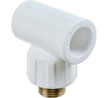 Тройник Политэк Dn25x1/2″ Ру-25 НР/под приварку, корпус - полипропилен