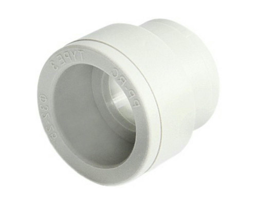 Муфта переходная PRO AQUA Dn63х40 Ру-25 полипропиленовая, внутренняя сварка, белая