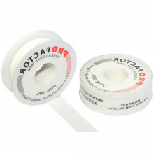 Лента ФУМ ProFactor PROFESSIONAL 19 мм х 0.25 мм х 15 м катушка, цвет – белый
