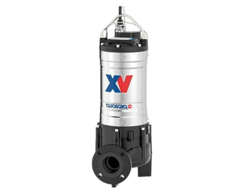 Насос фекальный Pedrollo VX/50-65-80 55/50 погружной, трехфазный, мощность - 4 кВт, напор - 26 м, производительность - 1000 л/мин, длина кабеля - 10 м, корпус - чугун