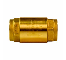 Клапан обратный пружинный Ридан NRV-R 1″ Dn-25 PN-25 присоединение – внутренняя резьба, корпус – латунь