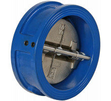 Клапан обратный двухсвторчатый Ридан ЗОД Dn-100 PN-16 чугунный, межфланцевый