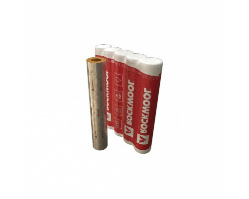 Цилиндр теплоизоляционный навивной ROCKWOOL 100 Кф Dn-32, минеральная вата, кашированный армированной фольгой, S= 60 мм, L= 1 метр