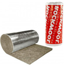 PN-лон теплоизоляционный ROCKWOOL Tex Mat Кф 50х1000-5 S= 50 мм, L= 5 м, материал - минеральная вата с покрытием - кашированная алюминиевая фольга, серый