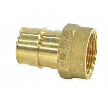 Муфта РОС Dn16х3/4″ Ру-10 радиальная с внутренней резьбой, корпус - латунь, для труб из сшитого полиэтилена