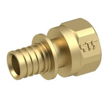 Муфта аксиальная РосТурПласт Dn16x3/4 дюйм Ру-16, внутренняя резьба для труб PEX