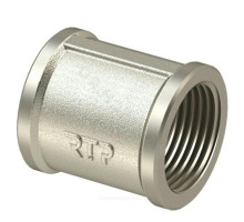 Муфта прямая РосТурПласт 1/2″ Ду-15 латунь никелированная, ВР
