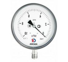 Мановакуумметр Росма ТМВ-621Р (-1-0.6кгс/см2) M20x1.5 1.0 коррозионностойкий виброустойчивый 150мм, тип - ТМВ-621Р, радиальное присоединение, -1-0.6кгс/см2, резьба M20x1.5, класс точности 1.0