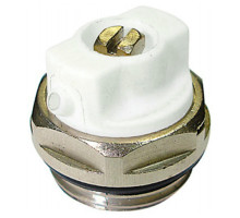 Воздухоотводчик Radena (кран Маевского) 1/2″ DN-15 РУ-10 ручной, латунный никелированный, муфтовый, НР резьба