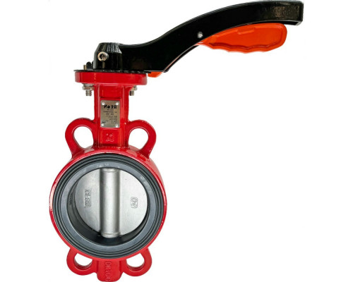 Затвор дисковый поворотный REON RSV84RED DN125 PN-16 межфланцевый, корпус - чугун G40, с алюминиевой рукояткой