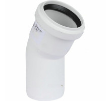 Отвод REHAU Raupiano Plus Ду-110x30° безнапорный, корпус - полипропилен PP-MD, уплотнение - SBR, для шумопоглощающей канализации